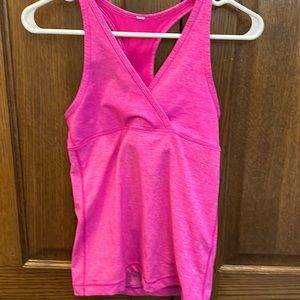 Lululemon pink tank top, size 6